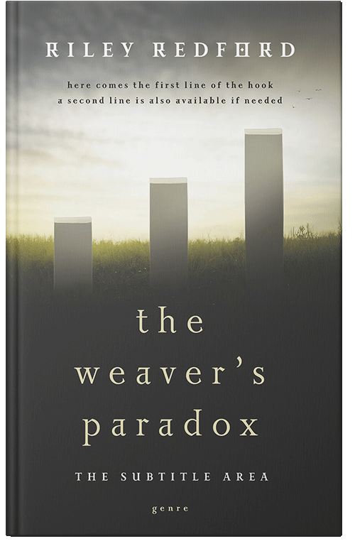 Front view of Premade Business Book Cover - Moon Mist