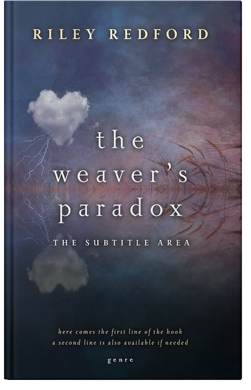 Front view of Premade Surreal Book Cover - Bright Gray