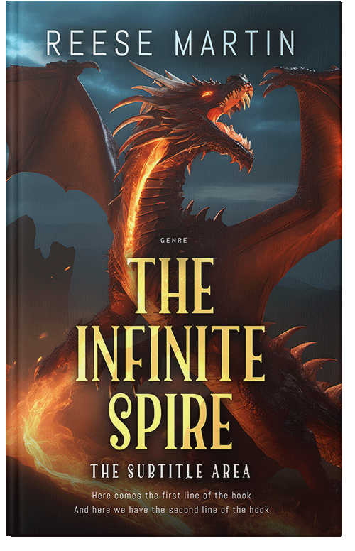 Front view of Premade Fantasy Book Cover - Cocoa Brown