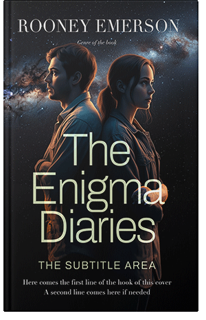 Premade Book Cover Black