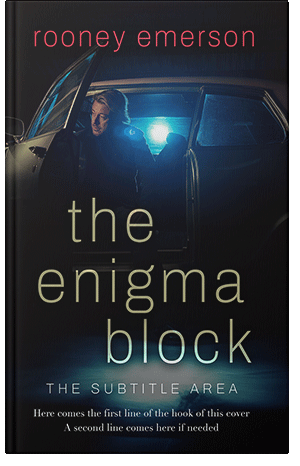 Pre Made Book Cover Ebony