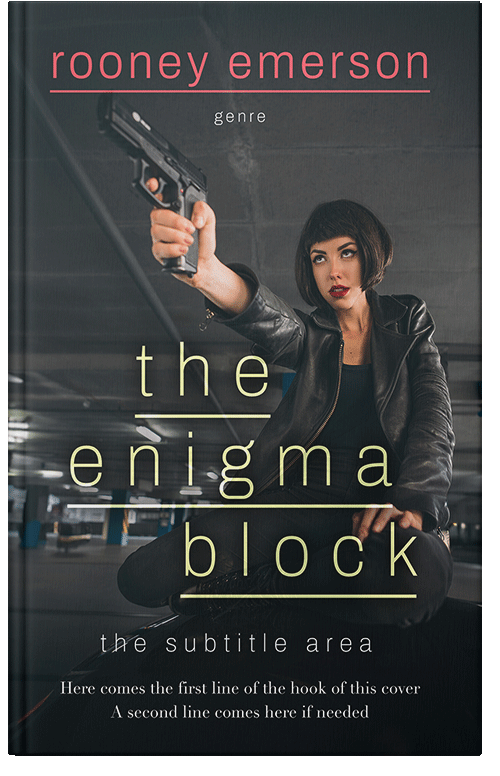 Front view of Premade Mystery & Thriller & Suspense Book Cover - Outer Space