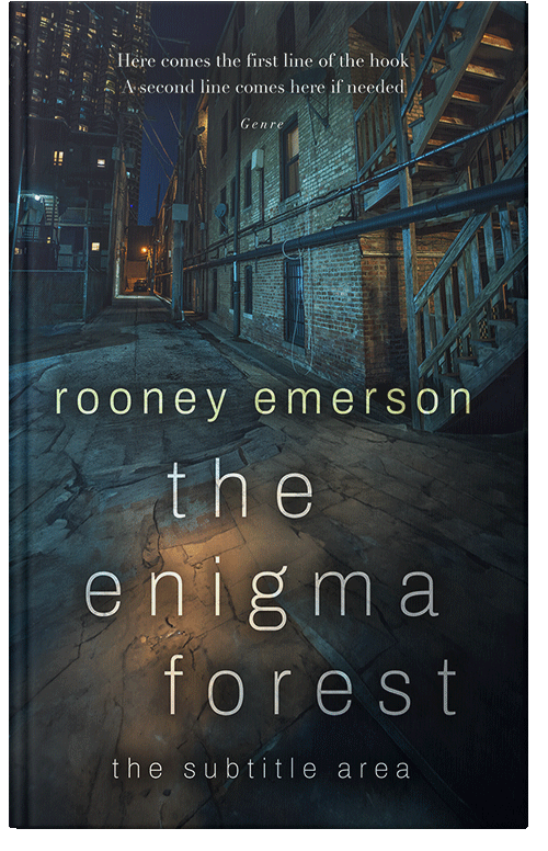 Front view of Premade Mystery & Thriller & Suspense Book Cover - Outer Space