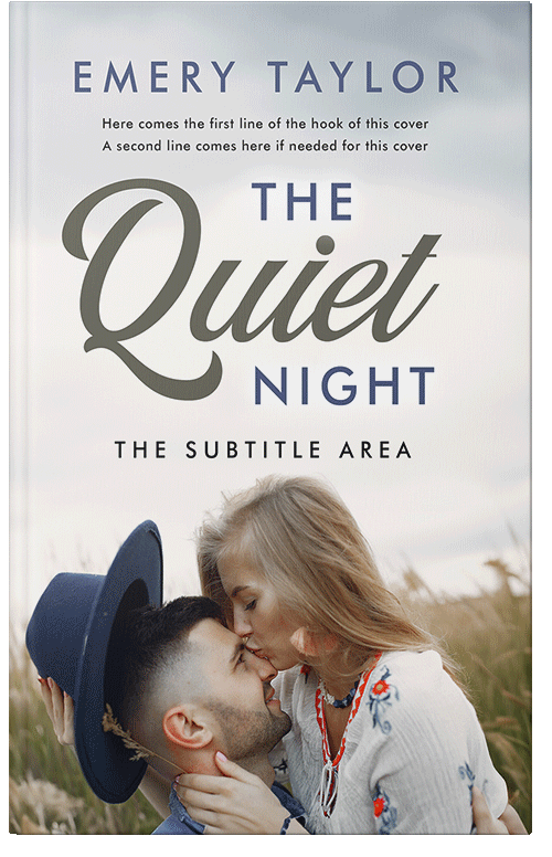 Front view of Premade Romance Book Cover - Cararra