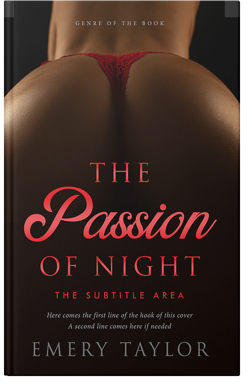 Front view of Premade Erotica Book Cover - Graphite