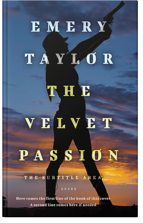 Front view of Premade Western Book Cover - Fiord