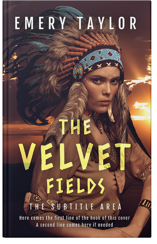 Front view of Premade Western Book Cover - Jon