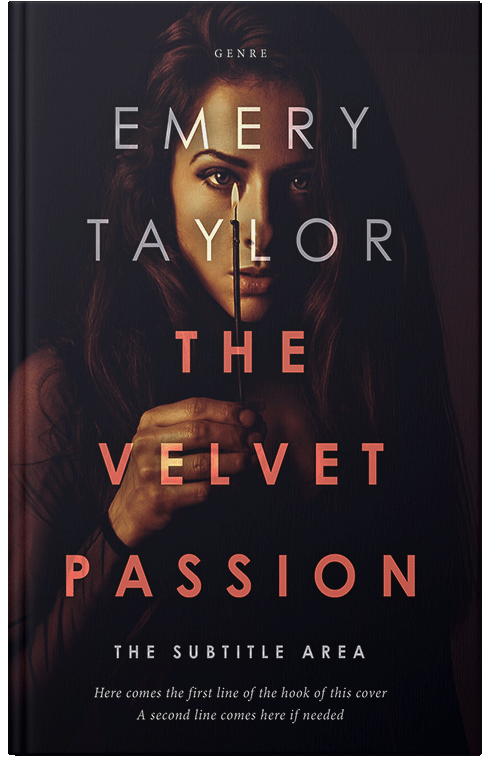 Front view of Premade Mystery & Thriller & Suspense Book Cover - Ebony