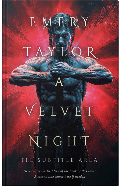 Front view of Premade Fantasy Book Cover - Chestnut Rose