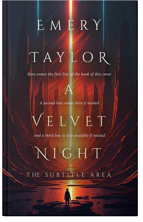 Front view of Gondola #32471 - Premade Science Fiction Book Cover