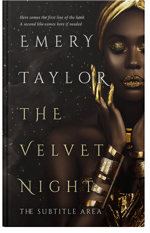 Front view of Premade Fantasy Book Cover - Night Rider