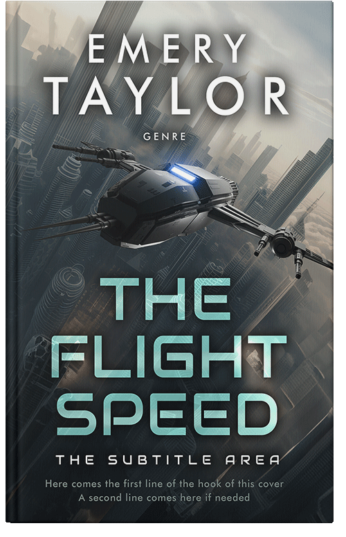 Front view of Premade Science Fiction Book Cover - Outer Space