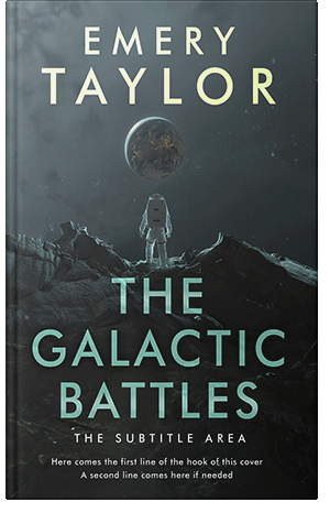 Pre Made Book Cover Outer Space