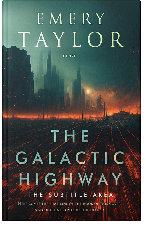 Front view of Premade Apocalyptica Book Cover - Outer Space