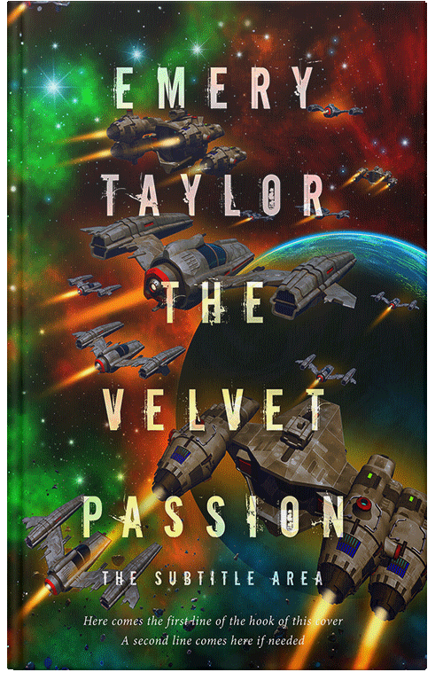 Front view of Premade Science Fiction Book Cover - Black Olive