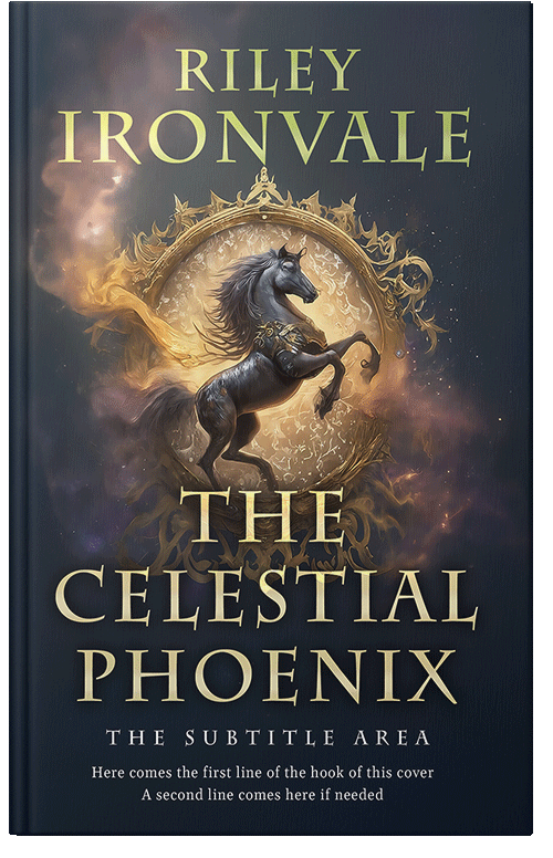 Front view of Premade Fantasy Book Cover - Shark