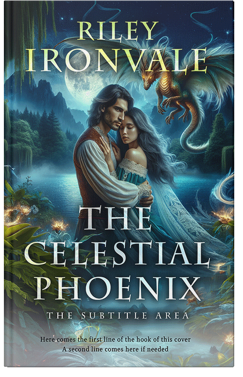 Front view of Premade Romance Book Cover - Te Papa Green