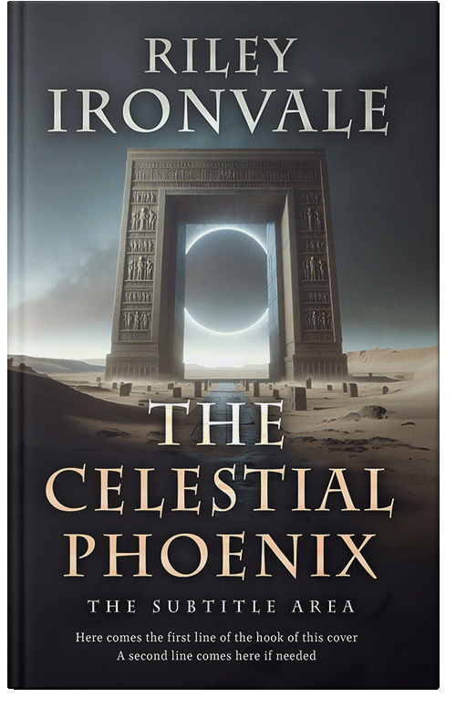 Front view of Premade Fantasy Book Cover - Shark