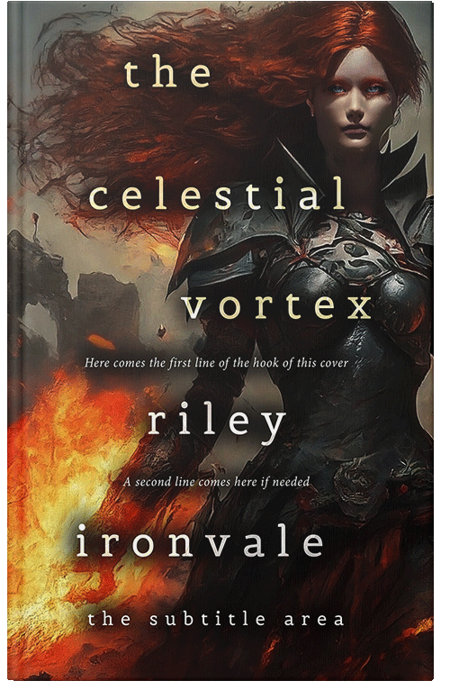 Front view of Premade Fantasy Book Cover - Night Rider