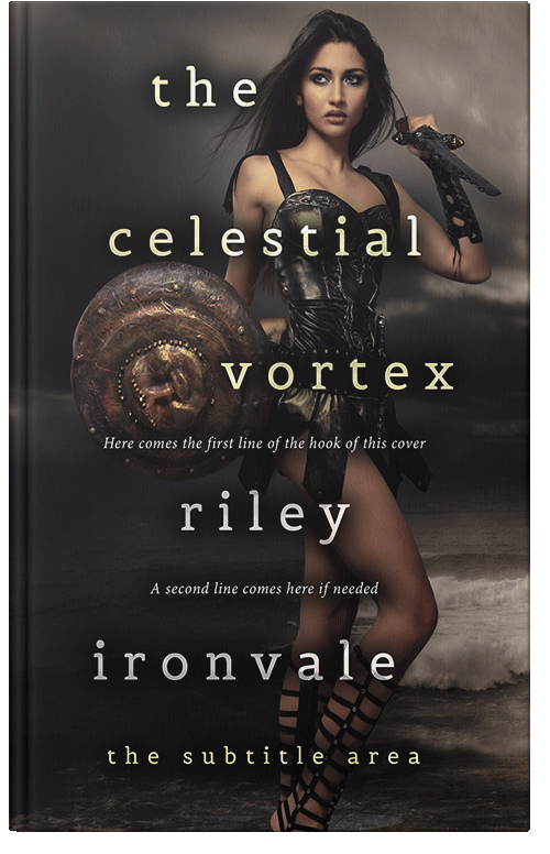 Front view of Premade Fantasy Book Cover - Cod Gray