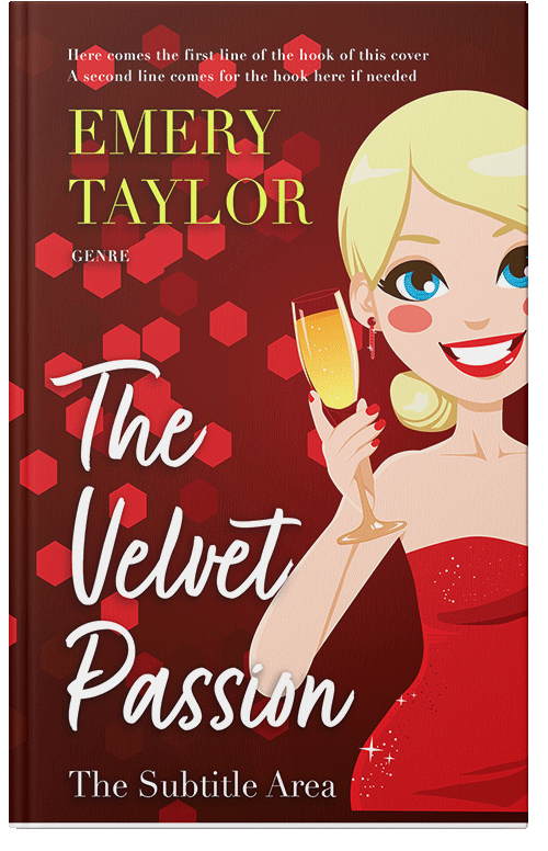 Front view of Premade Romance Book Cover - Apricot