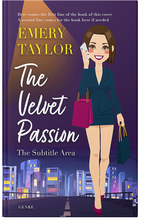 Front view of Premade Chick Lit Book Cover - Bossanova