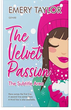 Premade Book Cover Red Violet