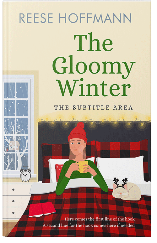 Front view of Premade Literary Fiction Book Cover - Green Kelp