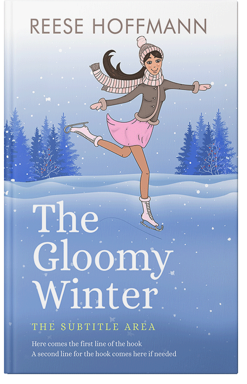 Front view of Premade Chick Lit Book Cover - Polo Blue