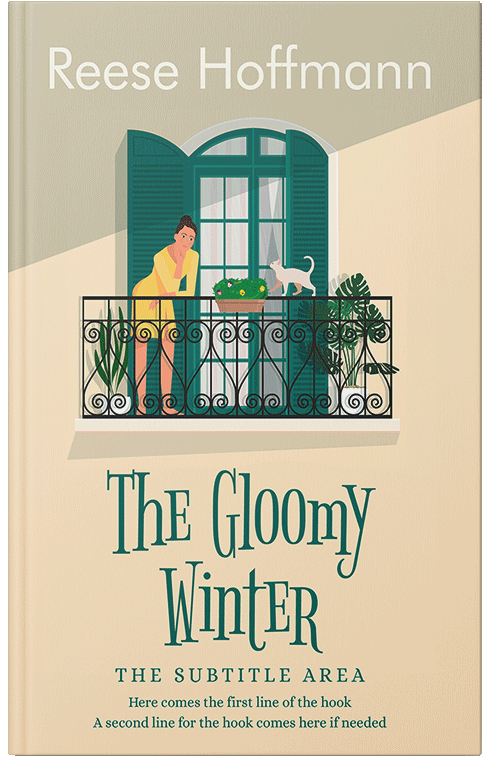 Front view of Premade Romance Book Cover - Raffia