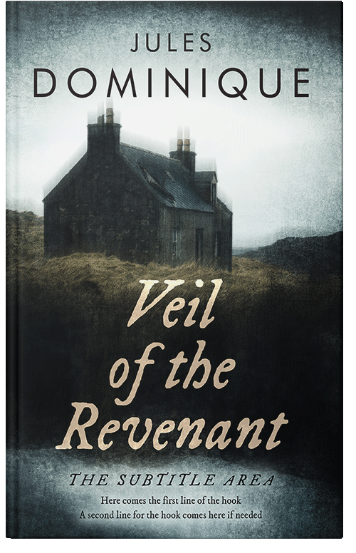 Front view of Premade Horror Book Cover - Tasman