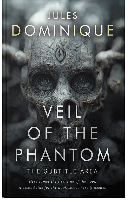 Front view of Premade Fantasy Book Cover - Shark