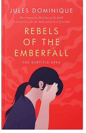 Pre Made Book Cover Red Orange