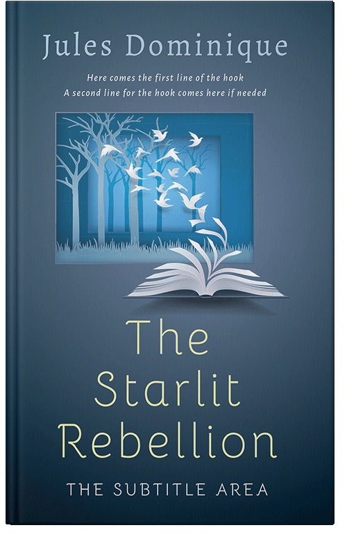 Front view of Premade Poetry Book Cover - San Juan