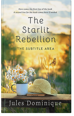 Pre Made Book Cover Stark White