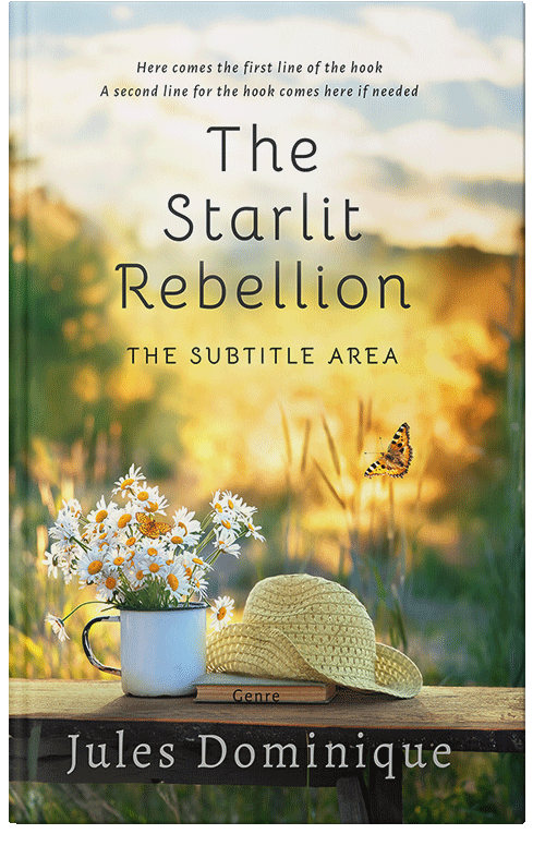 Front view of Premade Nature Book Cover - Stark White