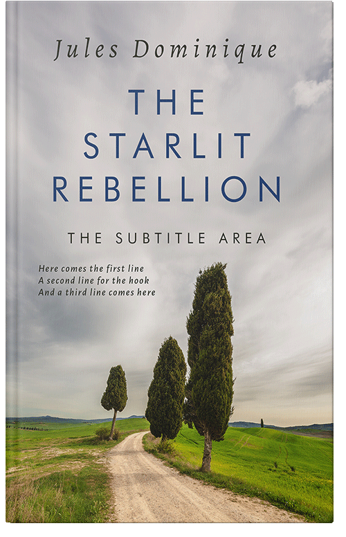 Front view of Premade Nature Book Cover - Cloud