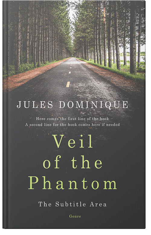 Front view of Premade Literary Fiction Book Cover - Fuscous Gray