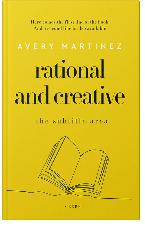 Front view of Premade Abstract Book Cover - Corn