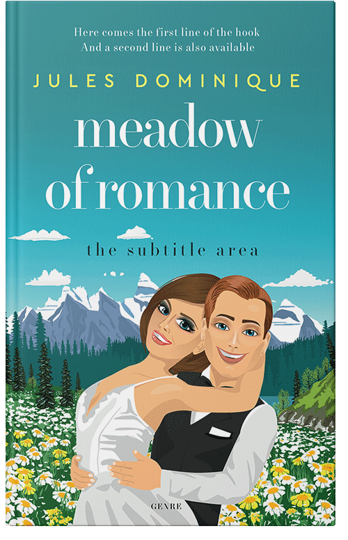 Front view of Premade Romance Book Cover - Jelly Bean
