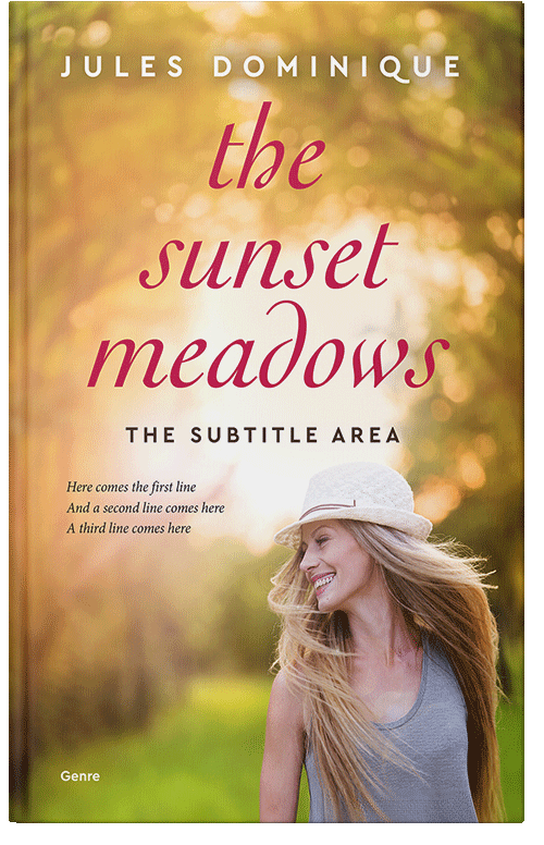 Front view of Premade Chick Lit Book Cover - Tussock