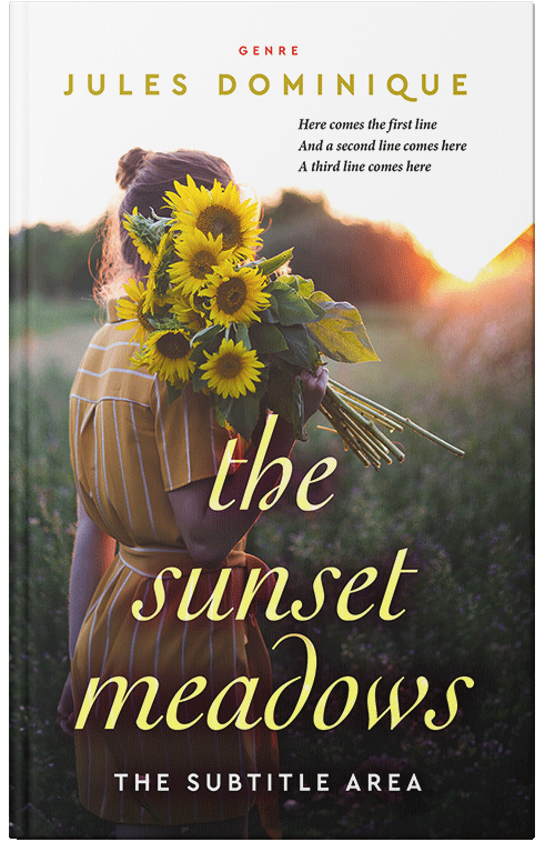 Front view of Premade Literary Fiction Book Cover - Taupe