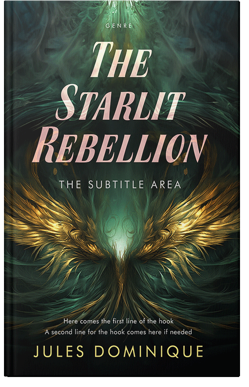 Front view of Premade Fantasy Book Cover - Green Kelp