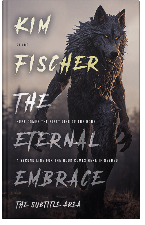 Front view of Premade Horror Book Cover - Silk