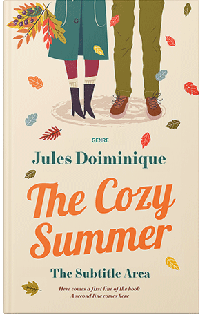 Pre Made Book Cover Citrine White