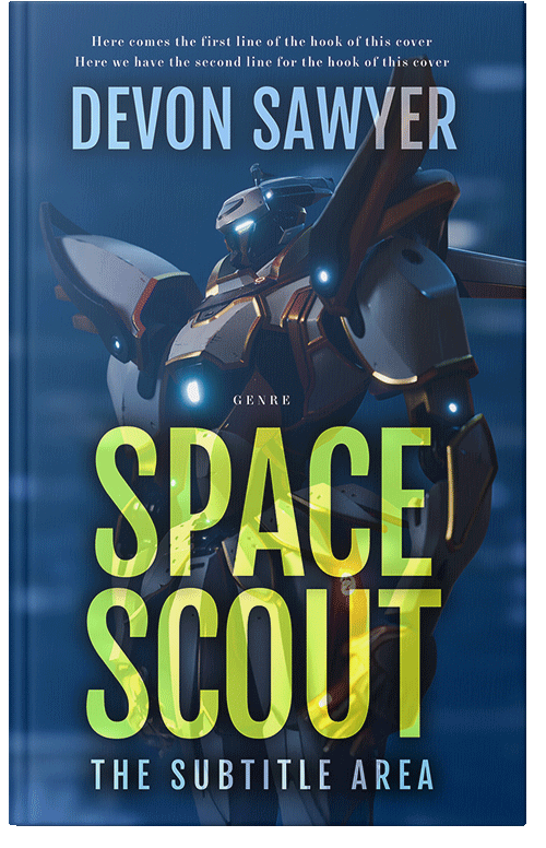 Front view of Premade Science Fiction Book Cover - Blue Zodiac