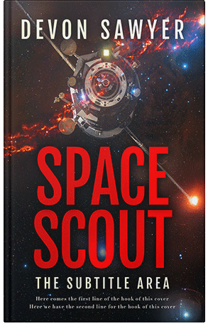 Pre Made Book Cover Cinnabar