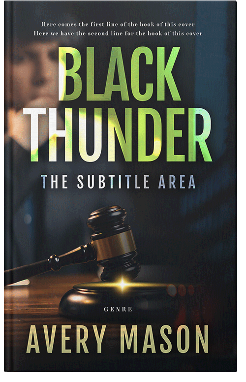 Front view of Premade Mystery & Thriller & Suspense Book Cover - Shark