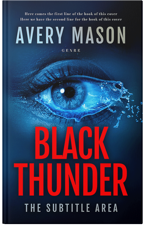 Front view of Premade Abstract Book Cover - Cinnabar