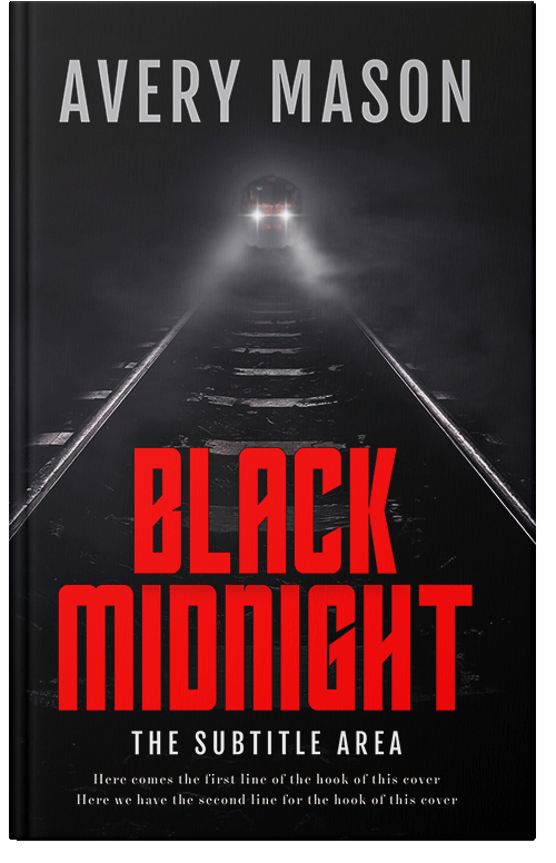 Front view of Premade Mystery & Thriller & Suspense Book Cover - Alizarin Crimson